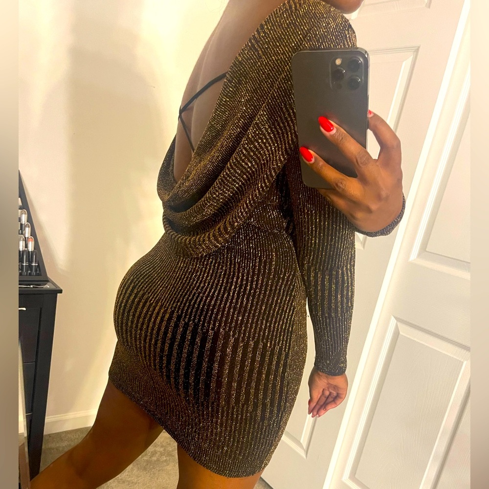 Black and Gold Dress